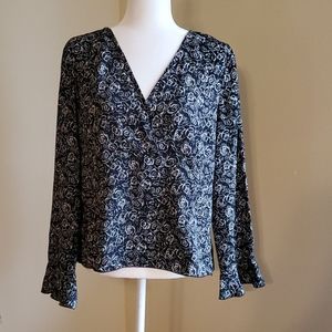 Casual Corner Black and White Blouse